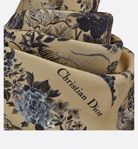 Dior Jardin d'Hiver 90 Square Scarf